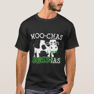 Cow Pun Art Moo-Chas Grass-Ias T-Shirt