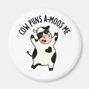 Cow Puns Amoos Me Funny Cow Pun Magnet