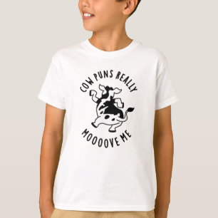 Cow Puns Really Mooove Me Funny Animal Pun T-Shirt