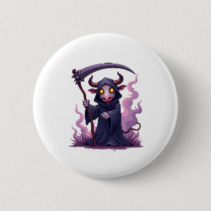 Cow Reaper 6 Cm Round Badge