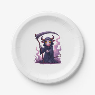 Cow Reaper Paper Plate