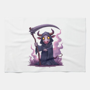 Cow Reaper Tea Towel