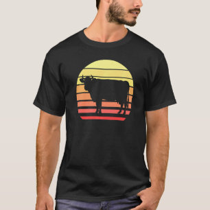 Cow Retro Dairy Farmer Farm Animal T-Shirt