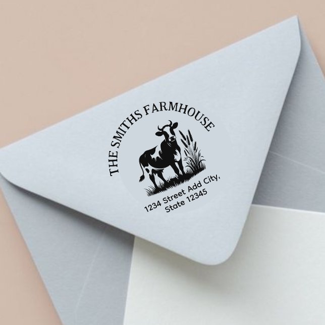 Cow return address stamp (Creator Uploaded)