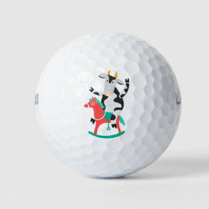Cow Rocking Horse Golf Balls
