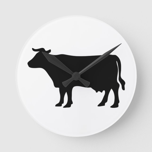 Cow Round Clock (Front)