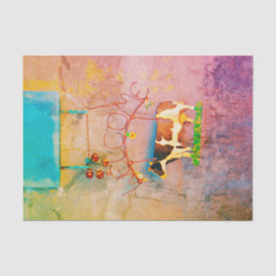 Cow Rustic Colourful Country Western Farm Decoupag Tissue Paper