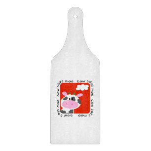 Cow Says Moo Cutting Board