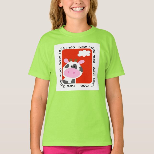 Cow Says Moo T-Shirt (Front)