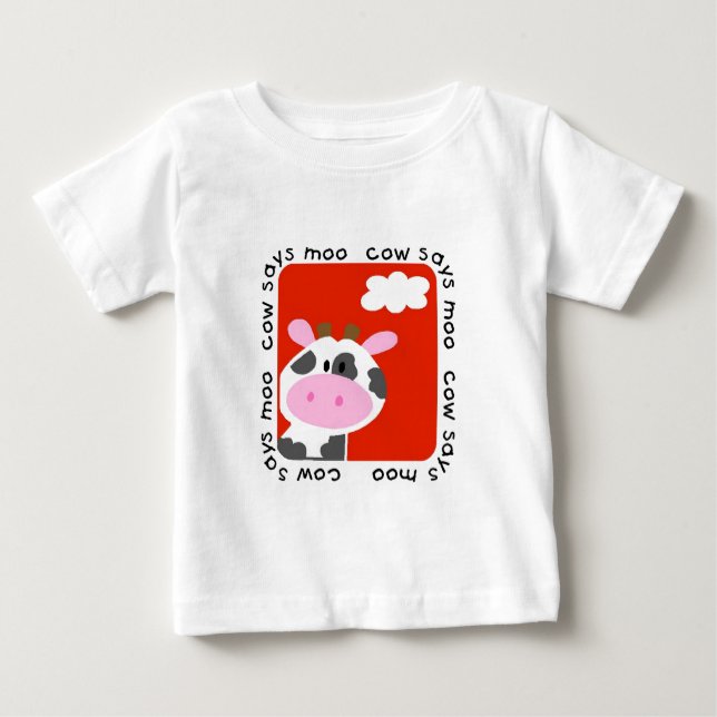 Cow Says Moo Tshirts and Gifts (Front)