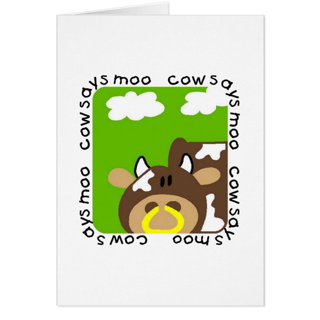 Cow Says Moo Tshirts and Gifts (Front)
