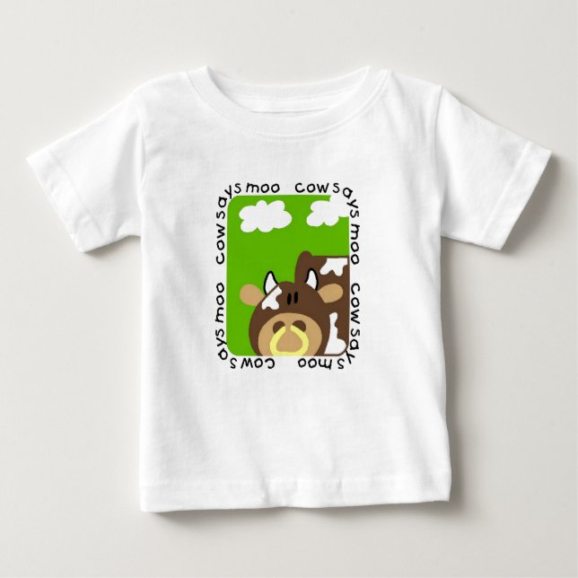 Cow Says Moo Tshirts and Gifts (Front)