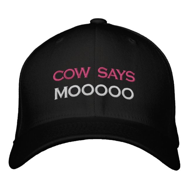 COW SAYS MOOOOO HAT BY LBI APPAREL (Front)