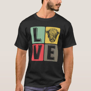 Cow Scotland Highland Cow Cattle Scottish Fun 6 T-Shirt