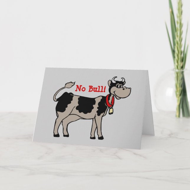 Cow Sense Greeting Card (Front)