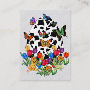 Cow Skin Easter Egg Business Card