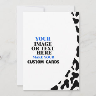 Cow Skin Pattern Template, Create Your Own Announcement