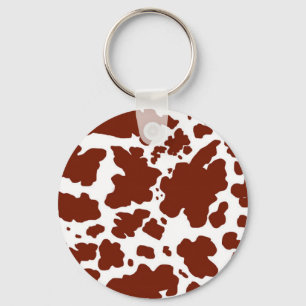  Cow Skin Spots Print Farmer  Key Ring