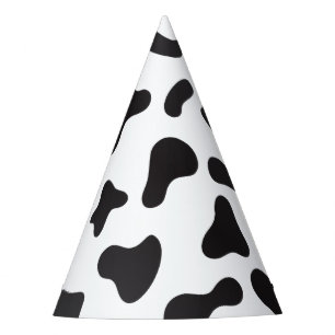 Cow Skin Texture Party Hat
