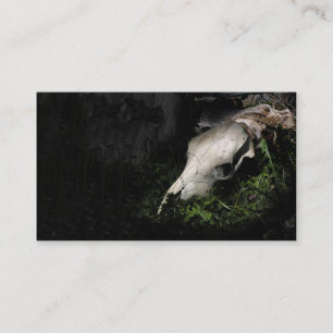 Cow skull profile or business card