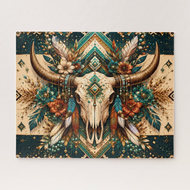 Cow Skull Puzzle (Horizontal)