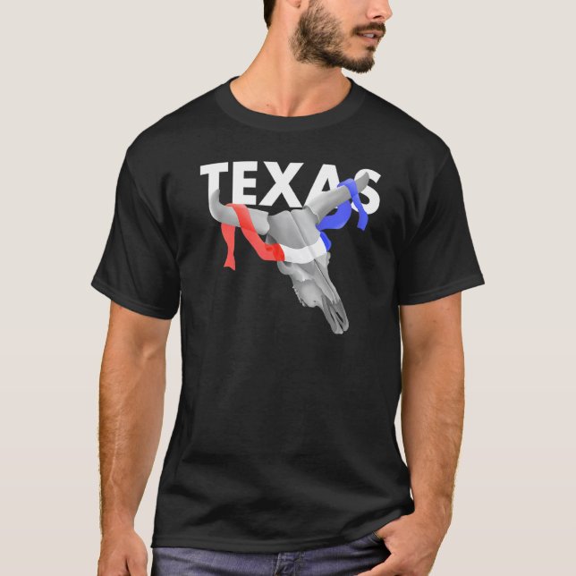 Cow Skull Texas T-Shirt (Front)