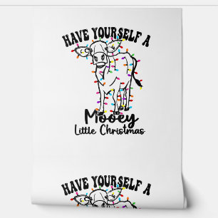 Cow & Snow Have Yourself A Mooey Little Christmas  Wallpaper