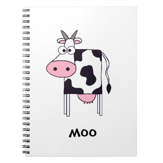 Cow Spiral Notebook (Front)
