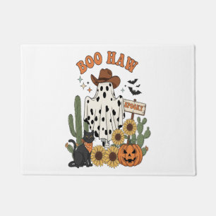 Cow Spot Ghost Western-Funny Halloween Doormat