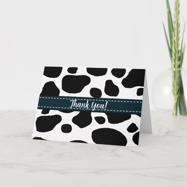 Cow Spots All Ocassion Thank You Note (Front)