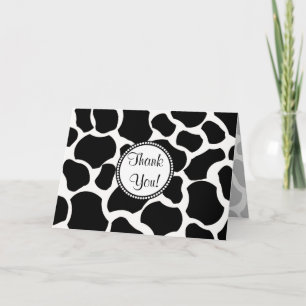 Cow Spots All Ocassion Thank You Note Card