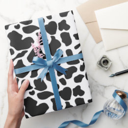 Cow Spots Black and White Farm Wrapping Paper