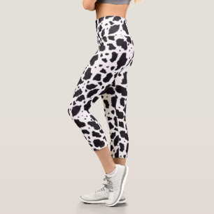 Cow Spots Capri Leggings
