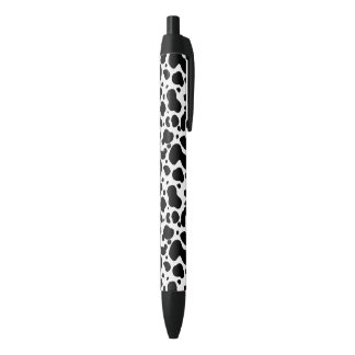 Cow Spots Pattern Black and White Animal Print Black Ink Pen