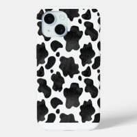 Cow Spots Pattern Black and White Animal Print