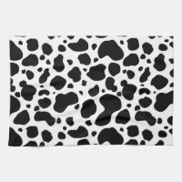 Cow Spots Pattern Black and White Animal Print