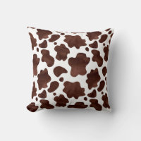Cow Spots Pattern Brown and White Animal Print