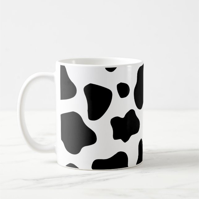 Cow Spots pattern Cows Animal print Coffee Mug (Left)