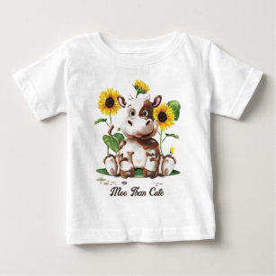 Cow Sunflower Baby T-Shirt