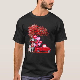 Cow Sunglasses Hearts Tree Pickup Truck Farmer Co T-Shirt