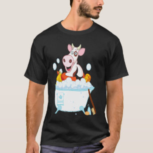 Cow Taking Bath Animal Cows T-Shirt