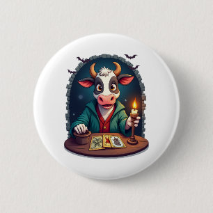 Cow Tarot of Terror 6 Cm Round Badge
