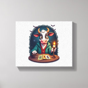 Cow Tarot of Terror Canvas Print