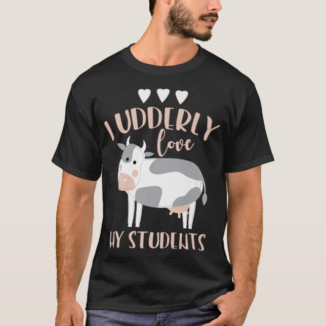 Cow Teacher T-Shirt (Front)
