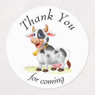 Cow thank you  Labels