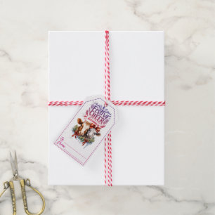 Cow-themed Christmas gift tags for joy!