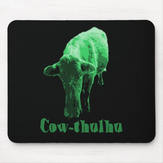 Cow-thulhu Mouse Pad (Front)