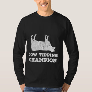Cow Tipping Champion Funny Cow Tipping T-Shirt