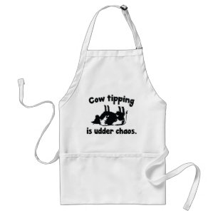 Cow Tipping Is Udder Chaos Standard Apron