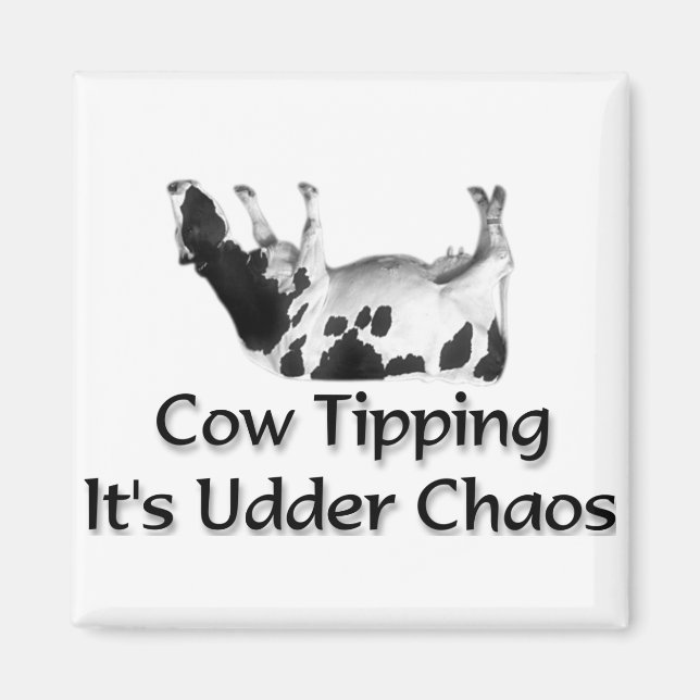 Cow Tipping  Magnet (Front)
